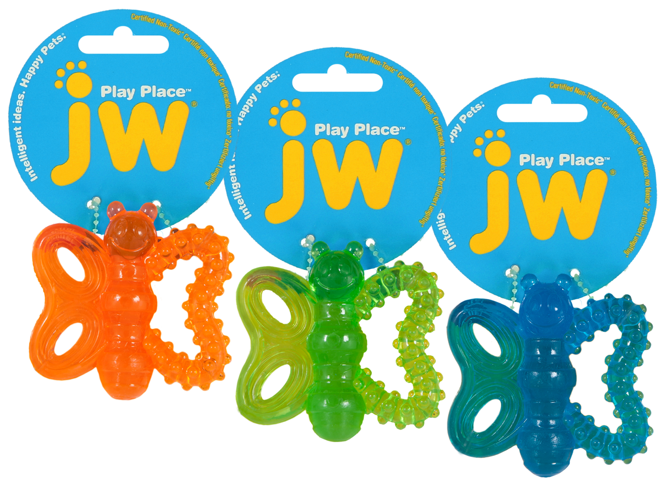Butterfly chew toy for puppies