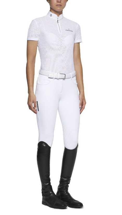 Fully perforated rider competition polo