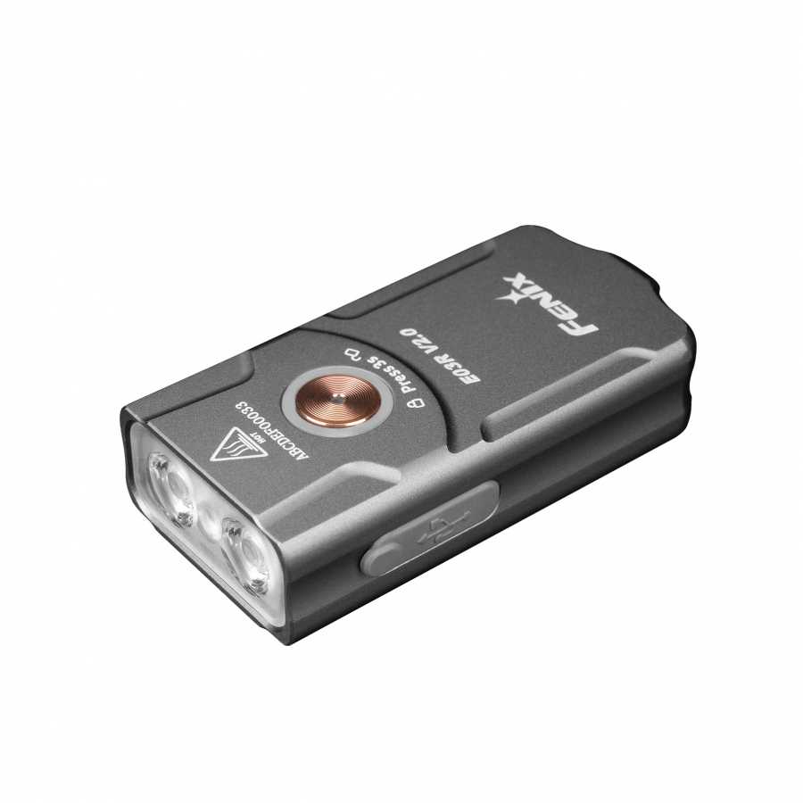 LED flashlight E03R V2.0 grey