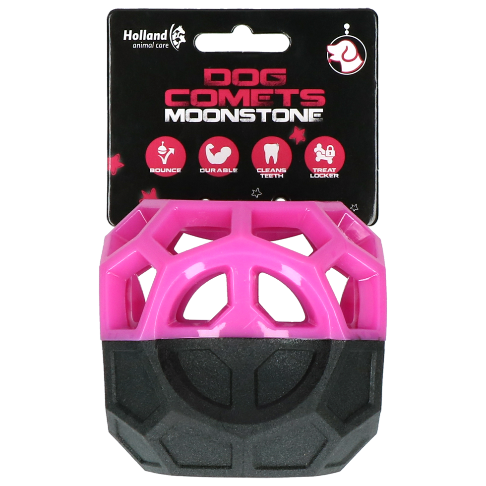Moonstone reward wall fillable pink dice dog toy