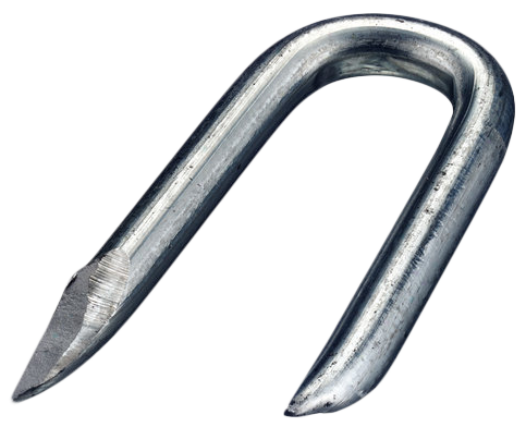 Galvanized clamps 4,0 x 40 for barn livestock electric fence posts