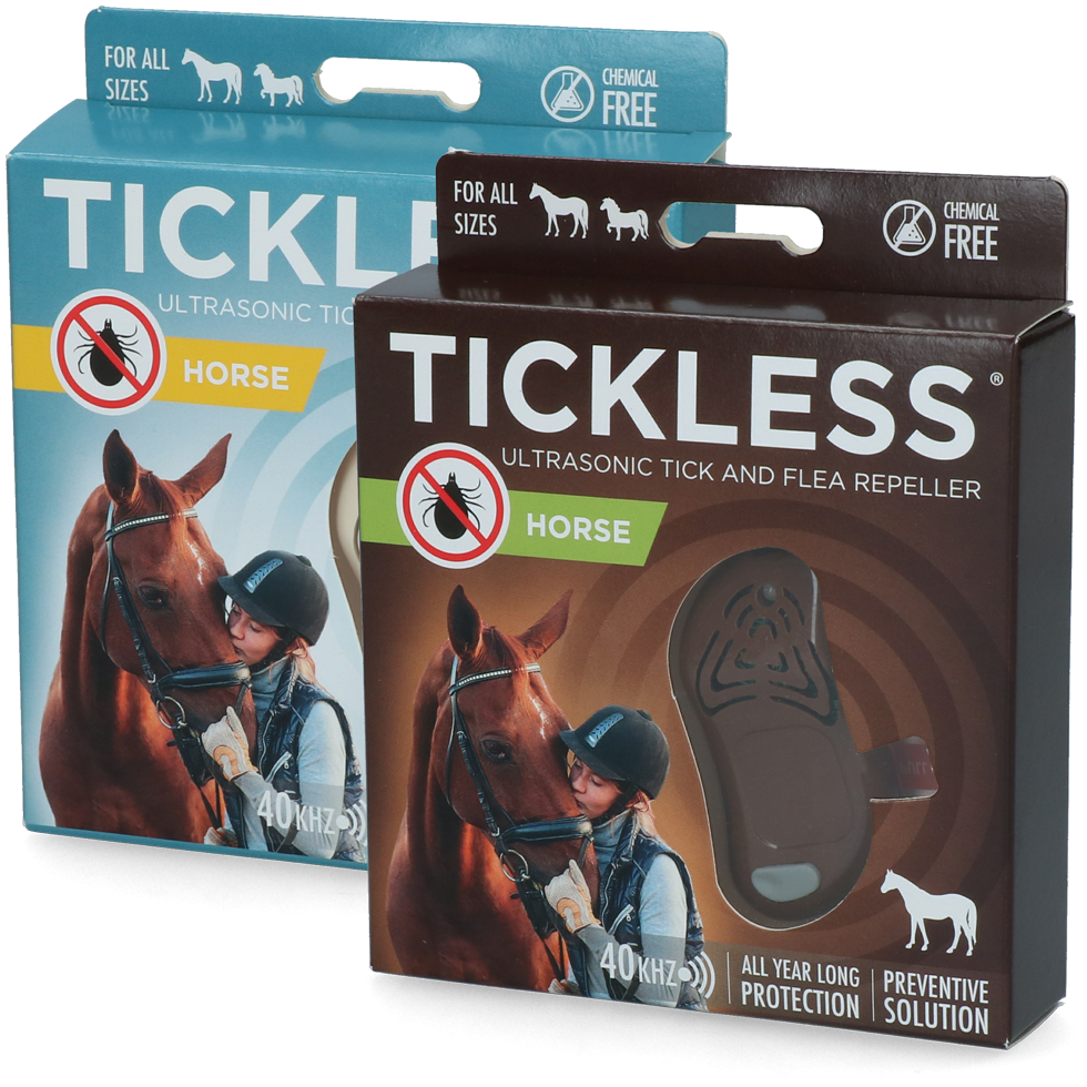 ultrasonic tick alarm horse beige colored stable animal husbandry pest control tick extermination