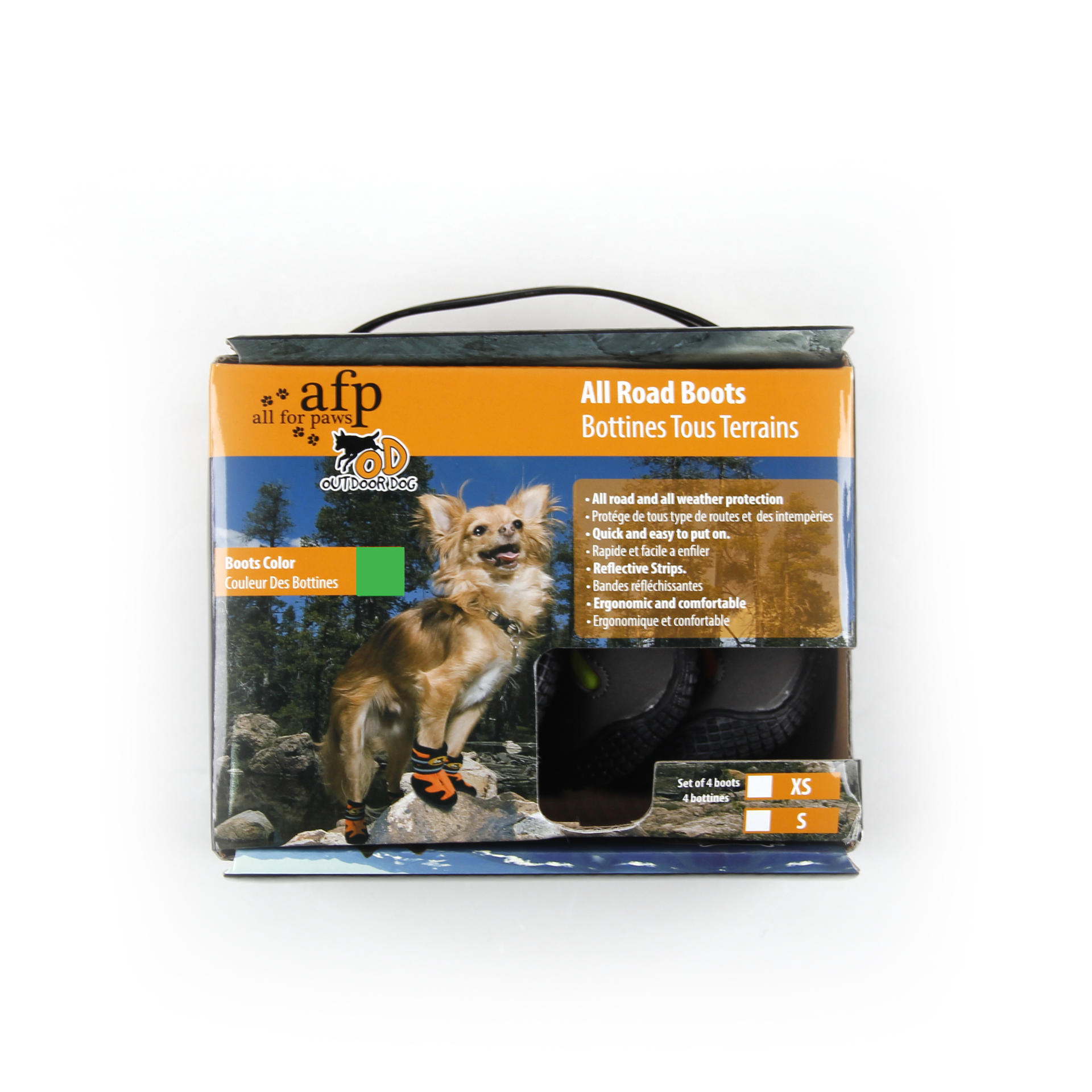 Dog boots with paw pads XS