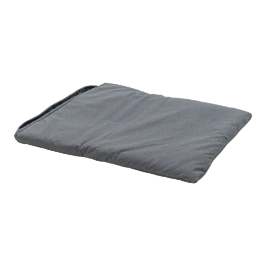 Oxford mattress and blanket in one grey suede L dog bed