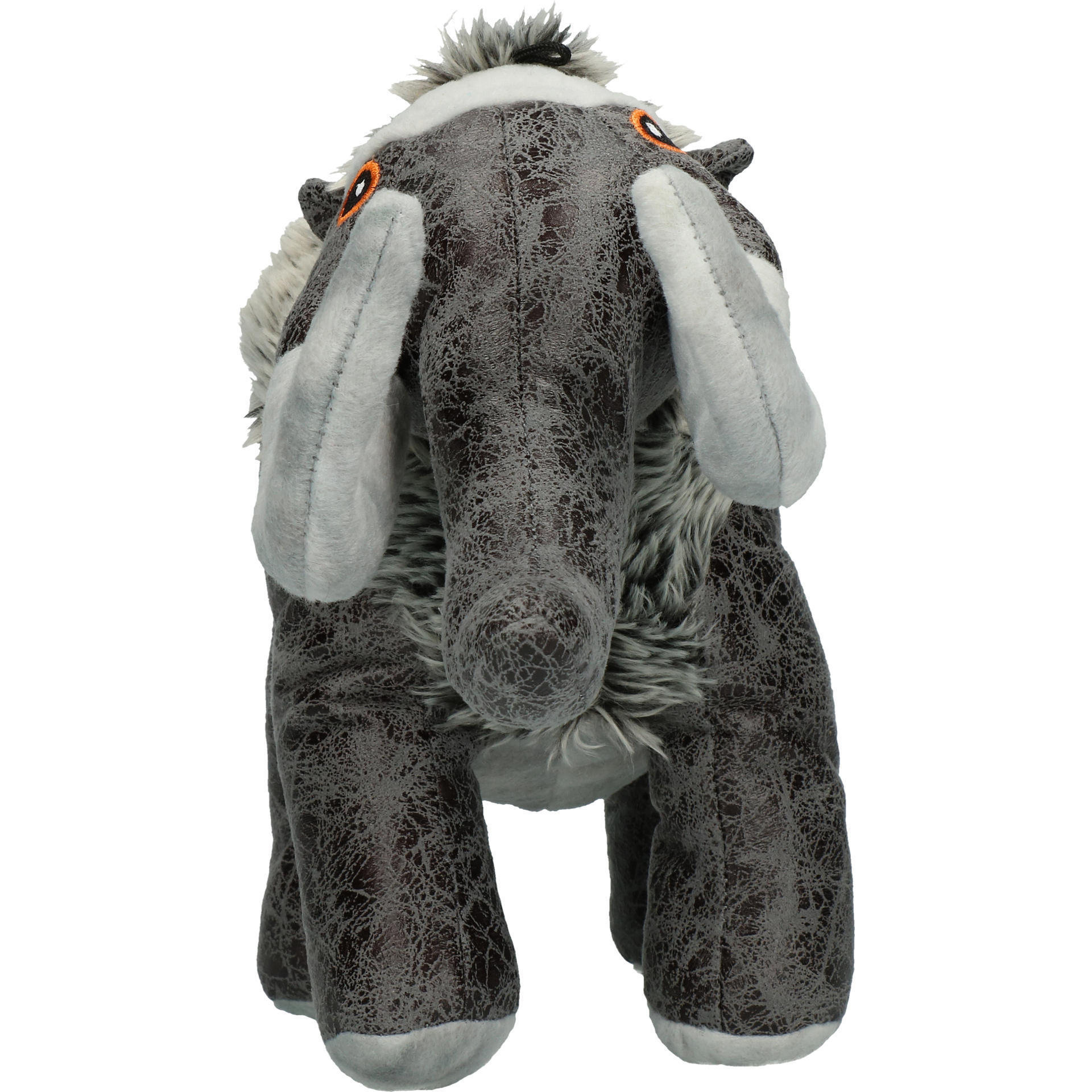 grey mammoth soft dog toy
