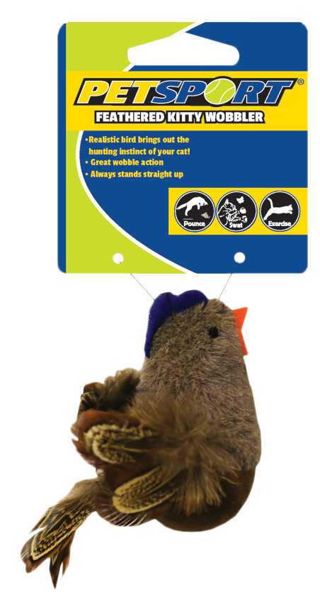 Feathered Kitty Wobbler bruin