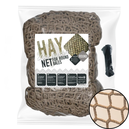 Hay mesh round bale shed for livestock housing containers