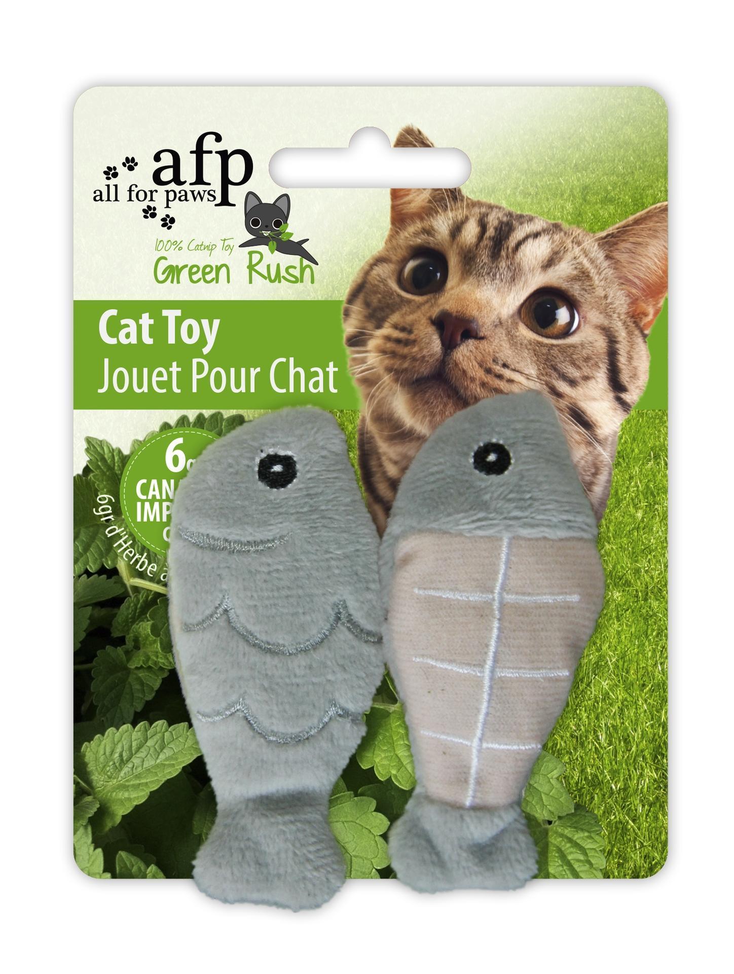 Cat root stuffed in fish 3 colours cat toy