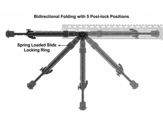 Recon Flex 8-12 M  bipod folding