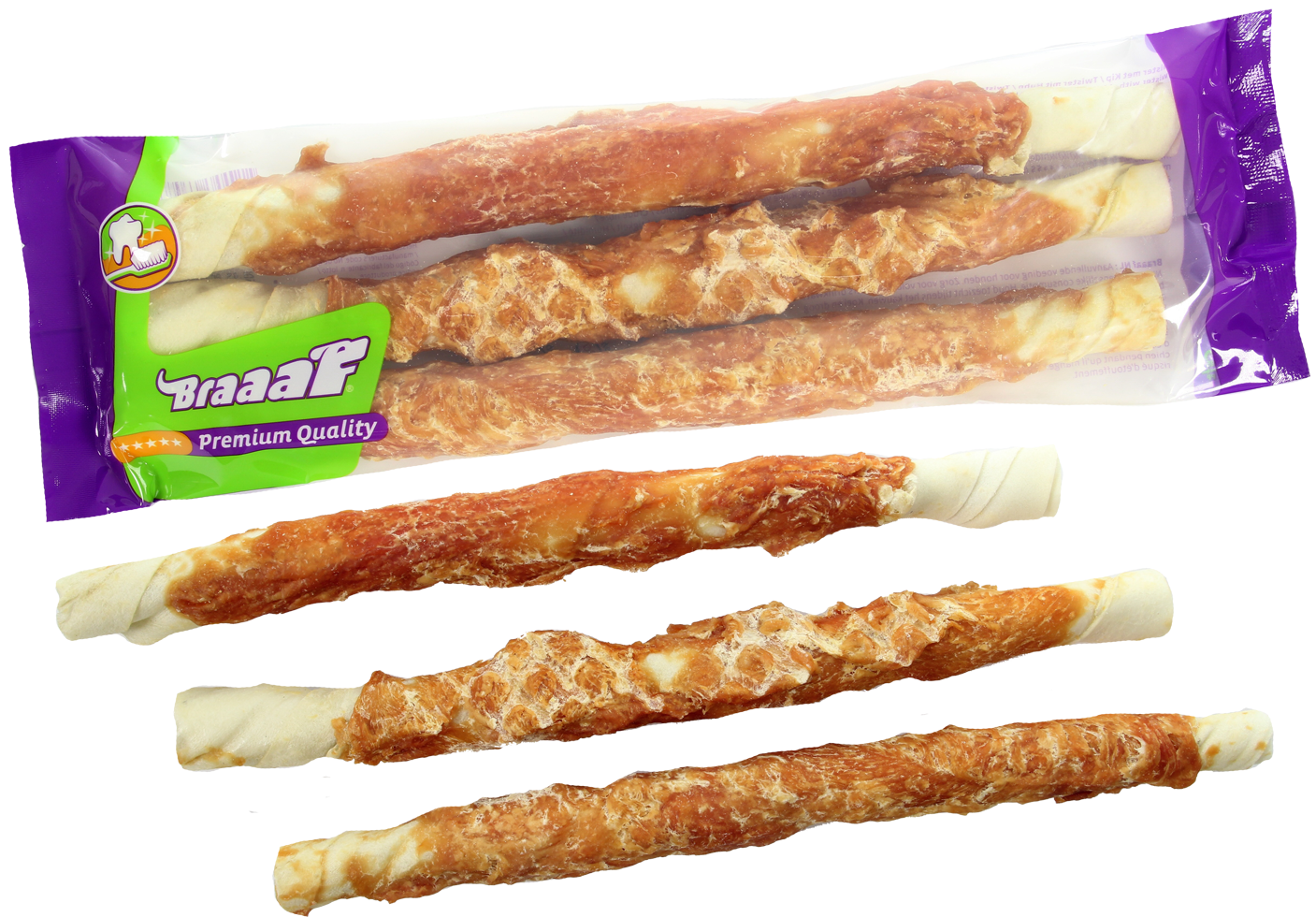 Chicken meat twister for dogs 27 cm