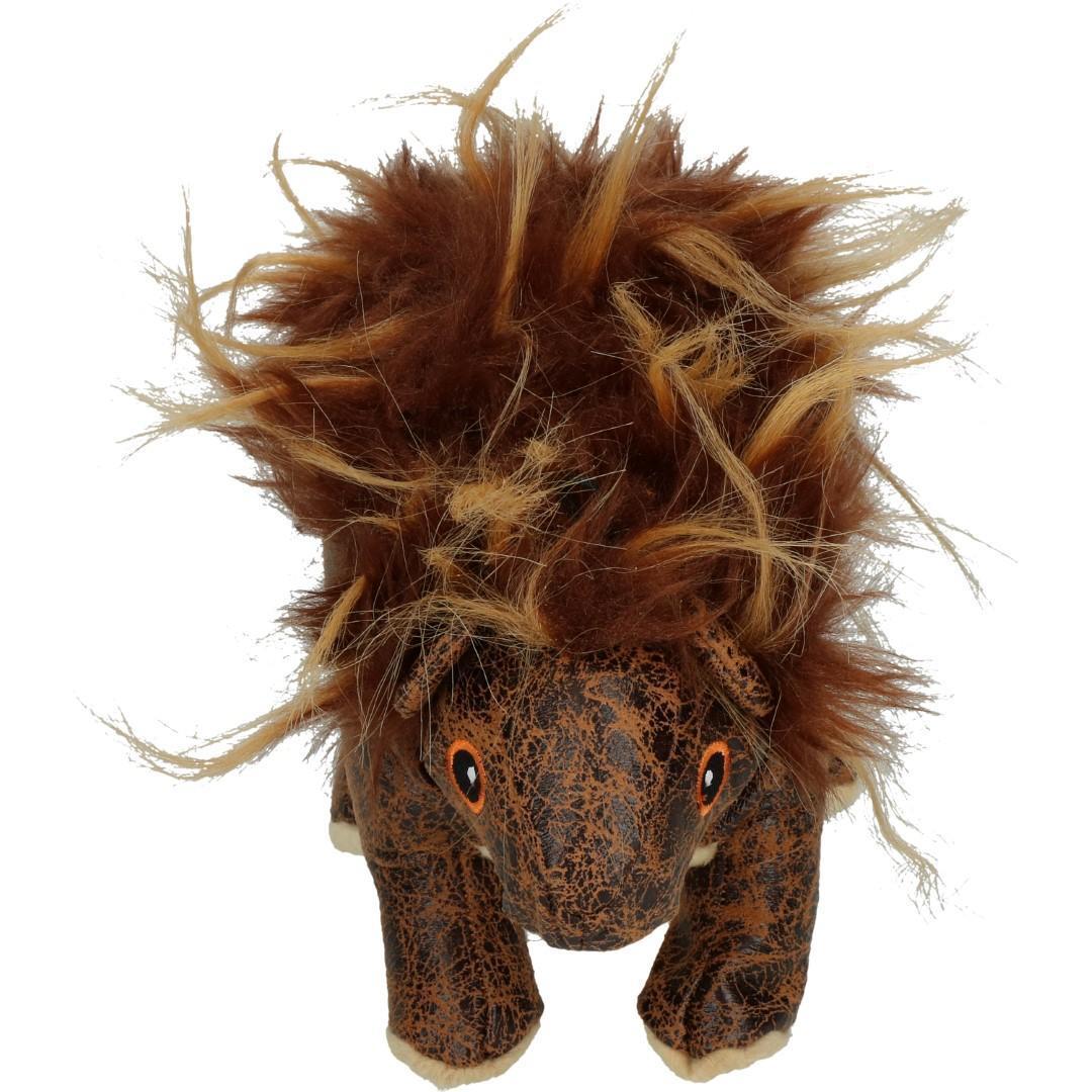 brown badger soft dog toy