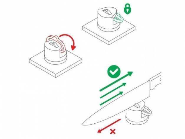 Pro metallic rapid knife sharpener