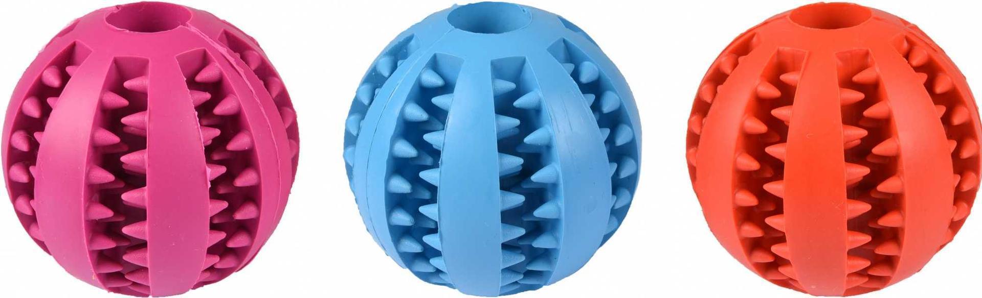 Tooth cleaning dog ball