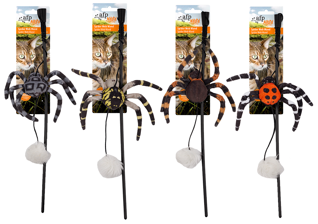 Natural Spider Web Wall Spider optional cat toy