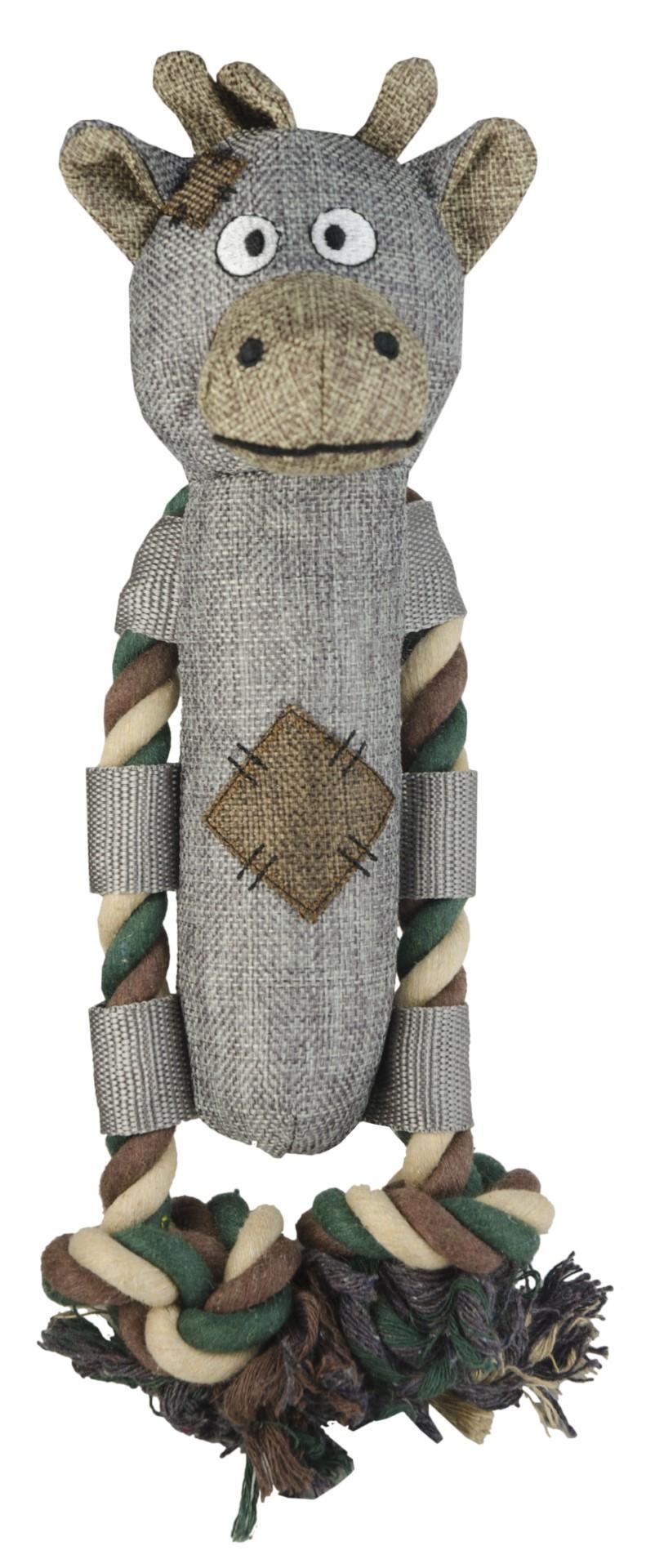 dog with rope dog toy plush