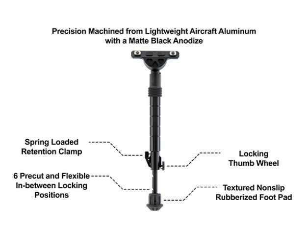 Recon Flex 8-12 M  bipod folding